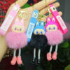 Wholesale Cross-Border Popular Internet Celebrity Plush Little Sheep Keychain Pendant Couple Car Bag Keychain Pendant Gift