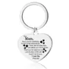 Wholesale Fashion Letter Heart Shape Stainless Steel Plating Keychain Necklace 1 Piece