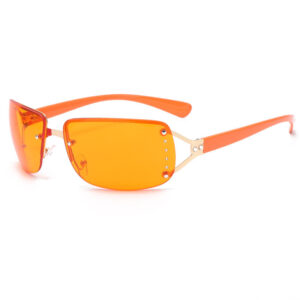 Gold frame orange slice
