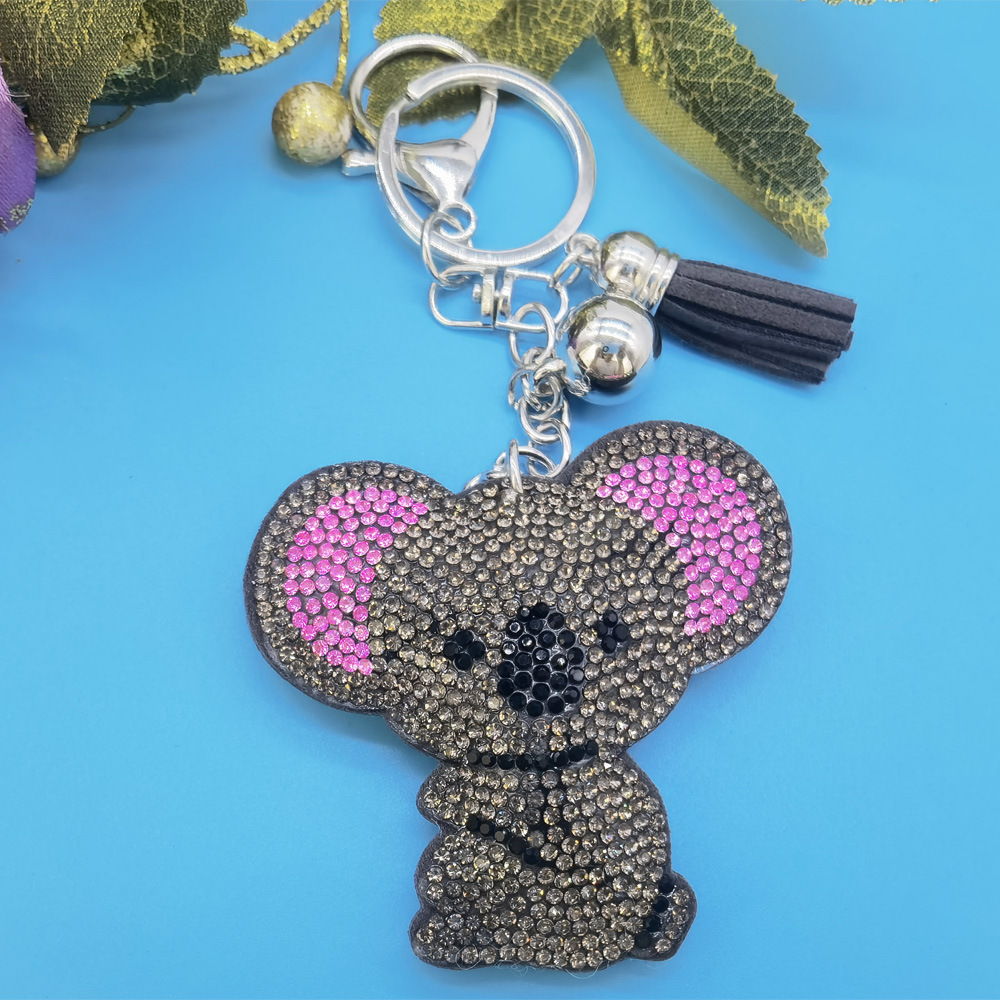 Wholesale Veet Diamond Koala Hot Diamond Picture Keychain