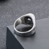 oly-e4aca29706ce7c4de8f36b14e7380cce Wholesale Personalized Retro Trendy Men's Ghost Head Ring Hip-Hop Punk Style Skull Stainless Steel Men's Ring
