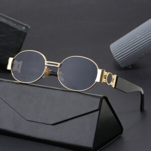 Wholesale 2025 New Round Frame Sunglasses Metal Trendy Iuencer Sunglasses for Women Retro Lisa Style Photo Sunglasses