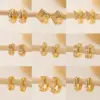 Wholesale 1 Piece IG Style Simple Style Geometric Inlay Copper Zircon Earrings
