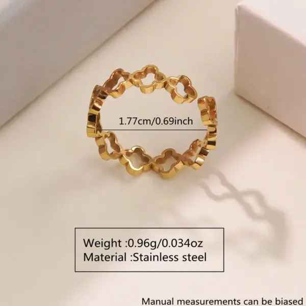 201 Stainless Steel 304 Stainless Steel Bow Knot Ion Plating (IP) 18K Gold Plated Cute Simple Style Streetwear Waterproof Non Tarnish Multicolor-Golden Yellow Open Rings