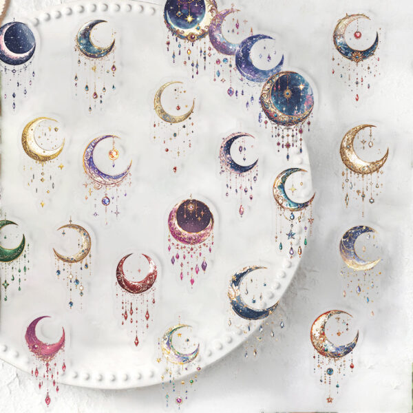 oly-e4cedff26f633497aef8db41206e7804 Wholesale 50 Sheds Transparent Cartoon Fantasy Galaxy Sticker Pack Waterproof Transparent PET Hand Account Material Decorative Guitar Notebook