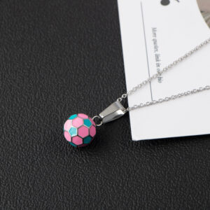 Pink pendant CE463 * 1.5*60cm with chain