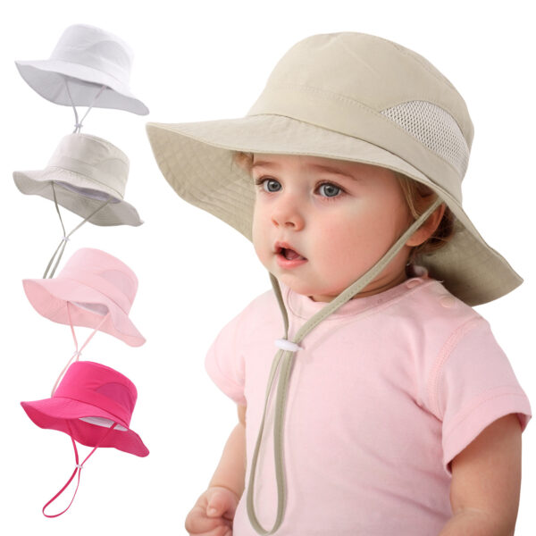 Wholesale Children's bucket hat for summer outdoor sun protection and UV protection