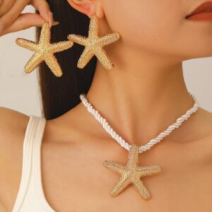 09 starfish two-piece set gold