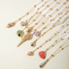 Wholesale European and American Cross-border Natural Shell Necklace Bohemian Style Phnom Penh Summer Marine Conch Shell Pendant