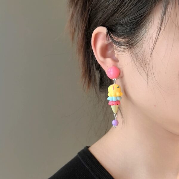 Wholesale Colorful Macaron 925 Silver Needle Earrings