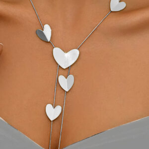 Heart-shaped silver gray