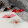 Wholesale New Halloween Headdress Dark Series Funny Pumpkin Single Eye Devil Bat Wings Side Hairpin Hairpin
