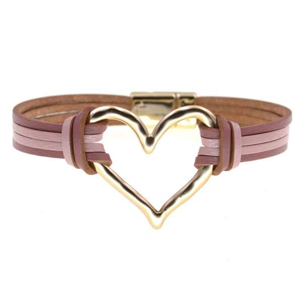 Wholesale Layered large heart-shaped women's bracelet