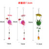 Wholesale Flamingo Wind Bell Stereo 3D Glass Ball Frog Animal Shape Crafts Hanging Decoration Creative Garden Pendant New