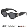 Wholesale Double B Sunglasses Women's Retro Cat's Eye High-end Sense Glasses Internet pular Fashion Sunglasses Women
