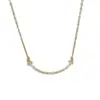 Wholesale PVD Coated Real Gold Plated Geometric Stainless Steel Simple Style Waterproof Non Tarnish Necklace