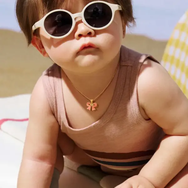 Wholesale PVD Coated Real Gold Plated 18K Gold Rainbow Crown Bow Knot 201 Stainless Steel IG Style Cartoon Style Cute Waterproof Non Tarnish 201 Stainless Steel Lobster Trigger Clasp Closure Pendant Necklace