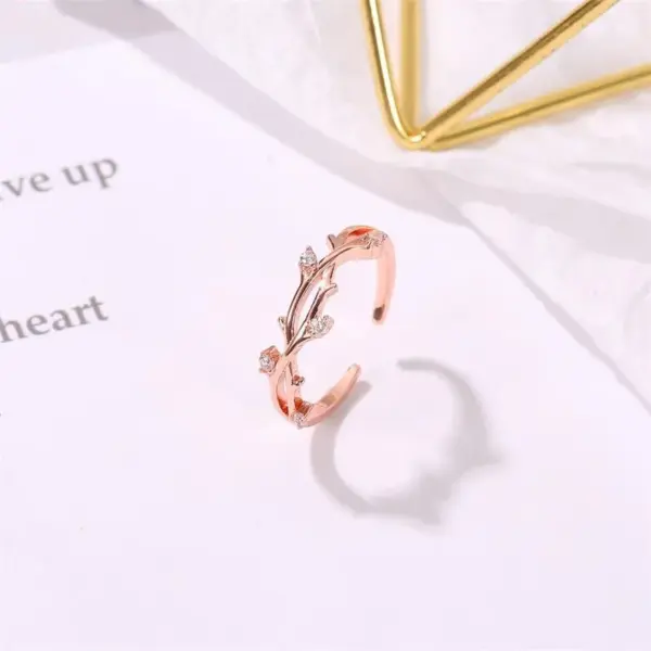 Copper Plating Artificial Gemstones Copper Rings