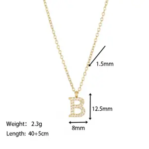 Gold Letter B