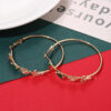 Wholesale Christmas Tree Snowflake Santa Claus Large Hoop Earrings