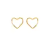 Wholesale PVD Coated 18K Gold Plated Pentagram Heart Shape Stainless Steel Commute Waterproof Non Tarnish Earrings