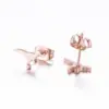 PVD Coated 18K Gold Real Gold Plated Dinosaur 304 Stainless Steel Simple Style Waterproof Non Tarnish Ear Studs