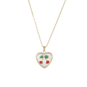 X4437 love cherry necklace