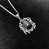 Wholesale Gothic Spider necklace, spider jewelry, Gothic jewelry, silver plated spider pendant