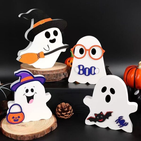Wholesale New cross-border products: Halloween pumpkin ghost black cat and other desktop ornaments, desktop decorations.