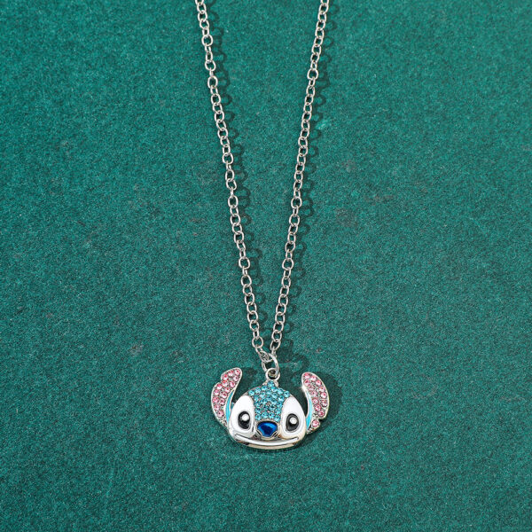 Wholesale Cute Cartoon Rhinestone Drop Necklace