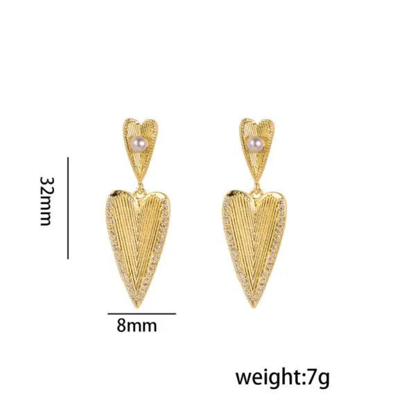 1 Piece Elegant Cute Streetwear Four Leaf Clover Bear Floral Asymmetrical Copper Zircon 18K Gold Plated Ear Studs