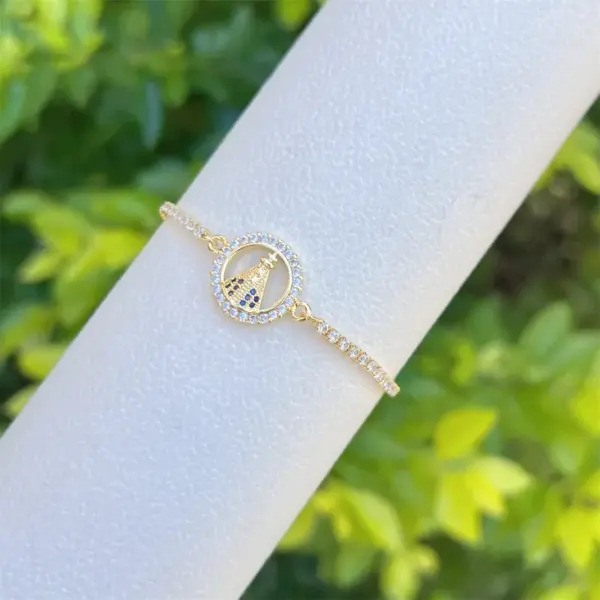 Wholesale Jewelry Elegant Luxurious Faith Virgin Mary Copper Bracelets