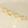 Wholesale PVD Coated 18K Gold Plated Heart Shape Knot Flower Stainless Steel Simple Style Waterproof Non Tarnish Open Ring