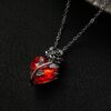 Wholesale European and American Ins Vintage Love Rose Flower Clavicle Chain Gothic Dark Wind Flower Winding Pendant Necklace