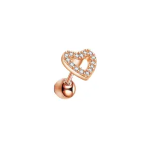 Ear Studs Roses Gold Single
