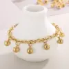 Wholesale PVD Coated 18K Gold Plated Round Solid Color Stainless Steel Simple Style Waterproof Non Tarnish Bracelets