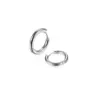 Wholesale Titanium Steel Hoops Earrings 1.6 Gauge Round Wire Ear Rings Style Piercing Jewelry Hoop Earrings