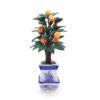 Wholesale 1:12 doll house accessories dollhouse mini clay flower plant orange tree potted orange tree model