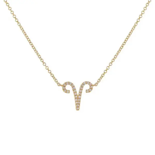 Copper Cable Chain Plating Inlay Constellation Zircon Pendant Necklace