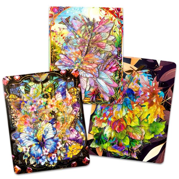 oly-e55b165cabd336d70ebc5ab6bdb3b2d4 Wholesale 30-90 new cold hot laser transparent pet stickers natural scenery series combination stickers Amazon cross-border