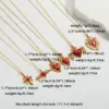 oly-e55eea8b3804abe35bf7dccd8d6d153f Wholesale Copper 14K Gold Plated Enamel Inlay Heart Shape Wings Zircon Pendant Necklace