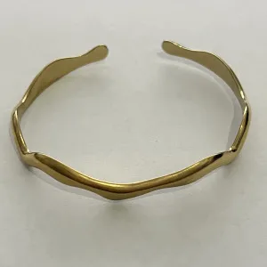 18K Real Gold Wave