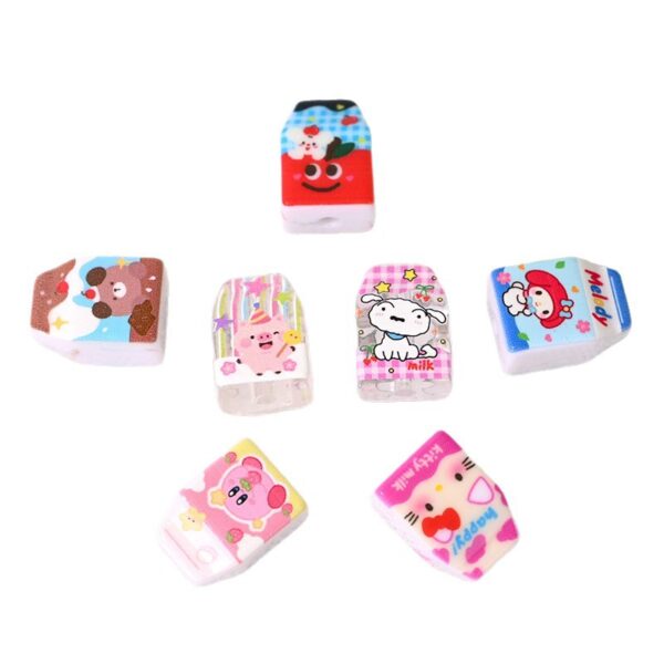 Wholesale Cute cartoon bottle with through-hole bead