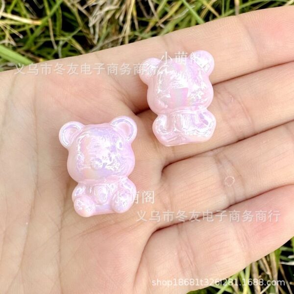 oly-e56cc5ebcdca35a52331e0376b2d7881 Wholesale 3D Bear Vertical Hole Beaded Pen