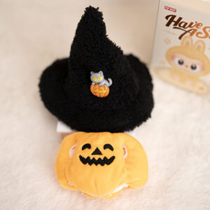 Black hat style / 17cm cloth hanging ornament for clothing (doll not included)