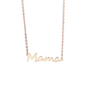 Ln1223 Rose Gold Mama Necklace