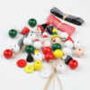 Wholesale Christmas Wooden Beads Set DIY Jewelry Accessories Beaded
