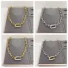 Wholesale Jewelry Casual Simple Style Horseshoe 304 Stainless Steel Zircon 18K Gold Plated White Gold Plated Plating Inlay Horseshoe Chain Necklace
