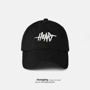 H baseball cap—black