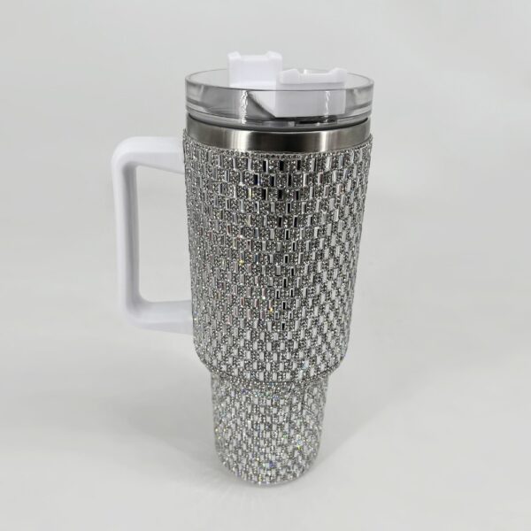 Wholesale New Solid Color Sticker 40oz Thermos Cup Portable Portable Vacuum Ice Cup Large Capacity Car Cup with Straw
